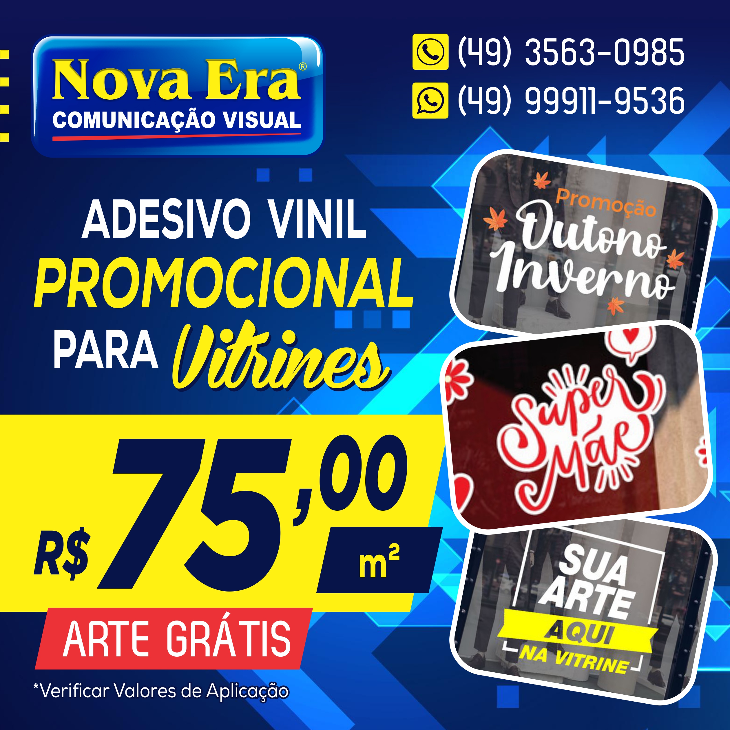 Promoção Adesivo Para Vitrines!
